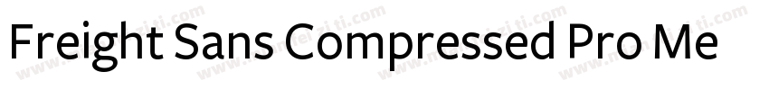 Freight Sans Compressed Pro Medium字体转换
